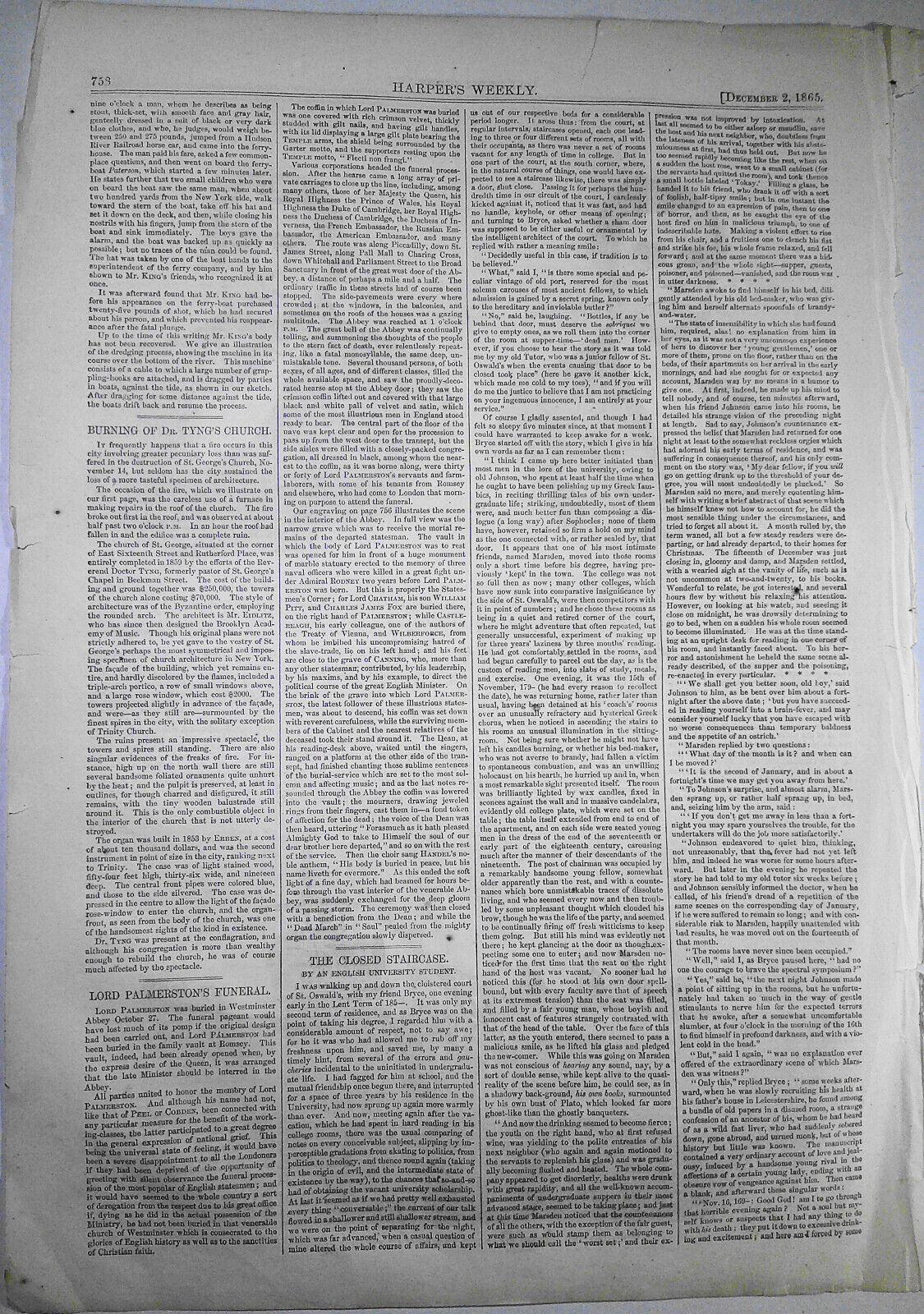 Jamaica Insurrection & Riots / Preston King Suicide - Harper's Weekly, 1865