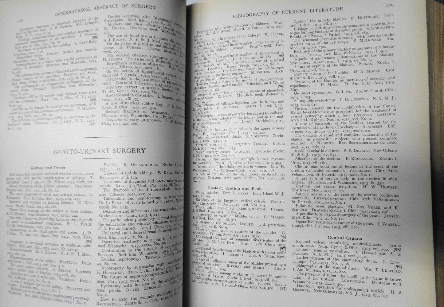 INTERNATIONAL ABSTRACT OF SURGERY ... VOL. 17, JULY TO DEC, 1913
