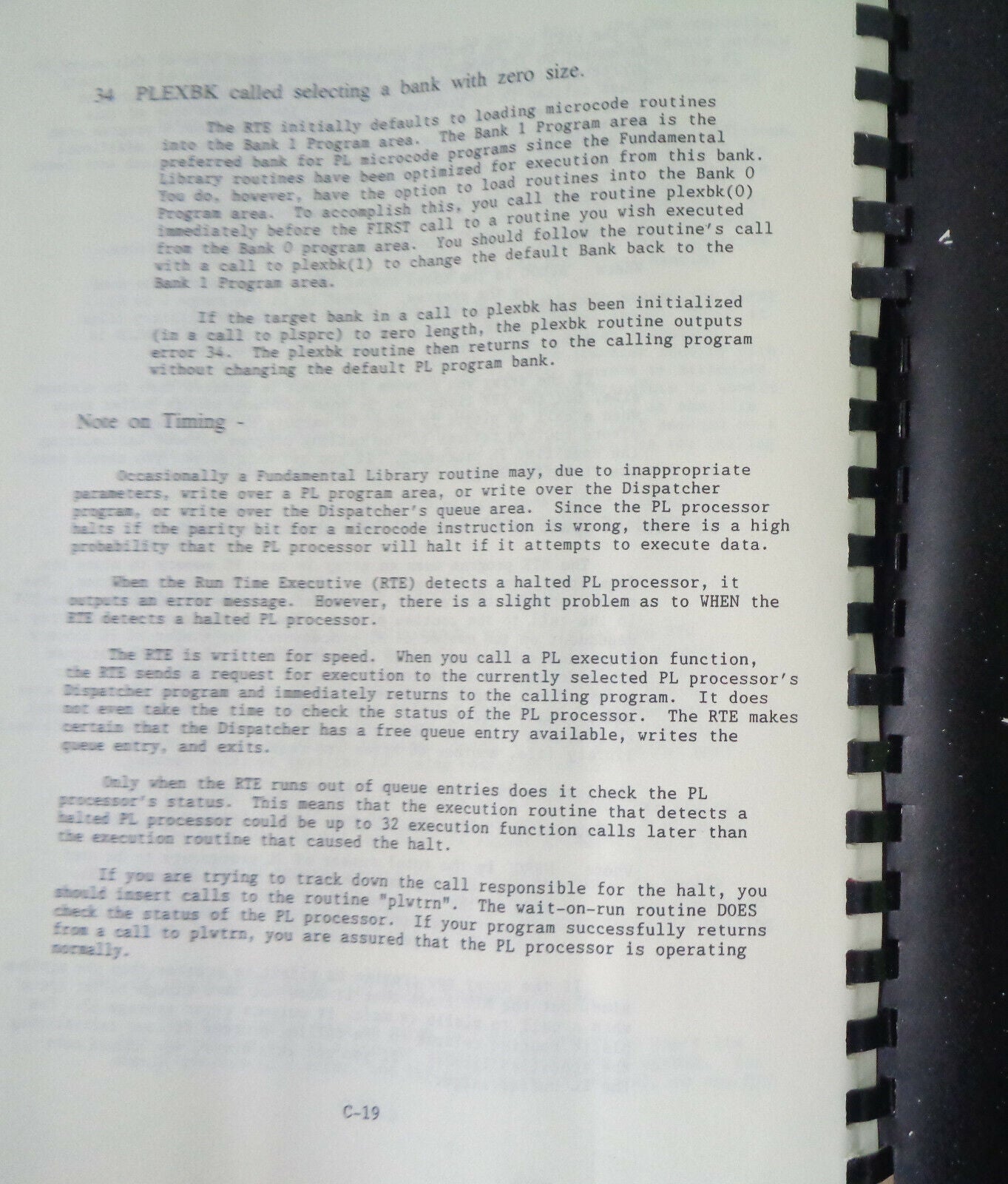 Reference Manual For PL Series Processors - 1988 - Eighteen Eight Laboratories