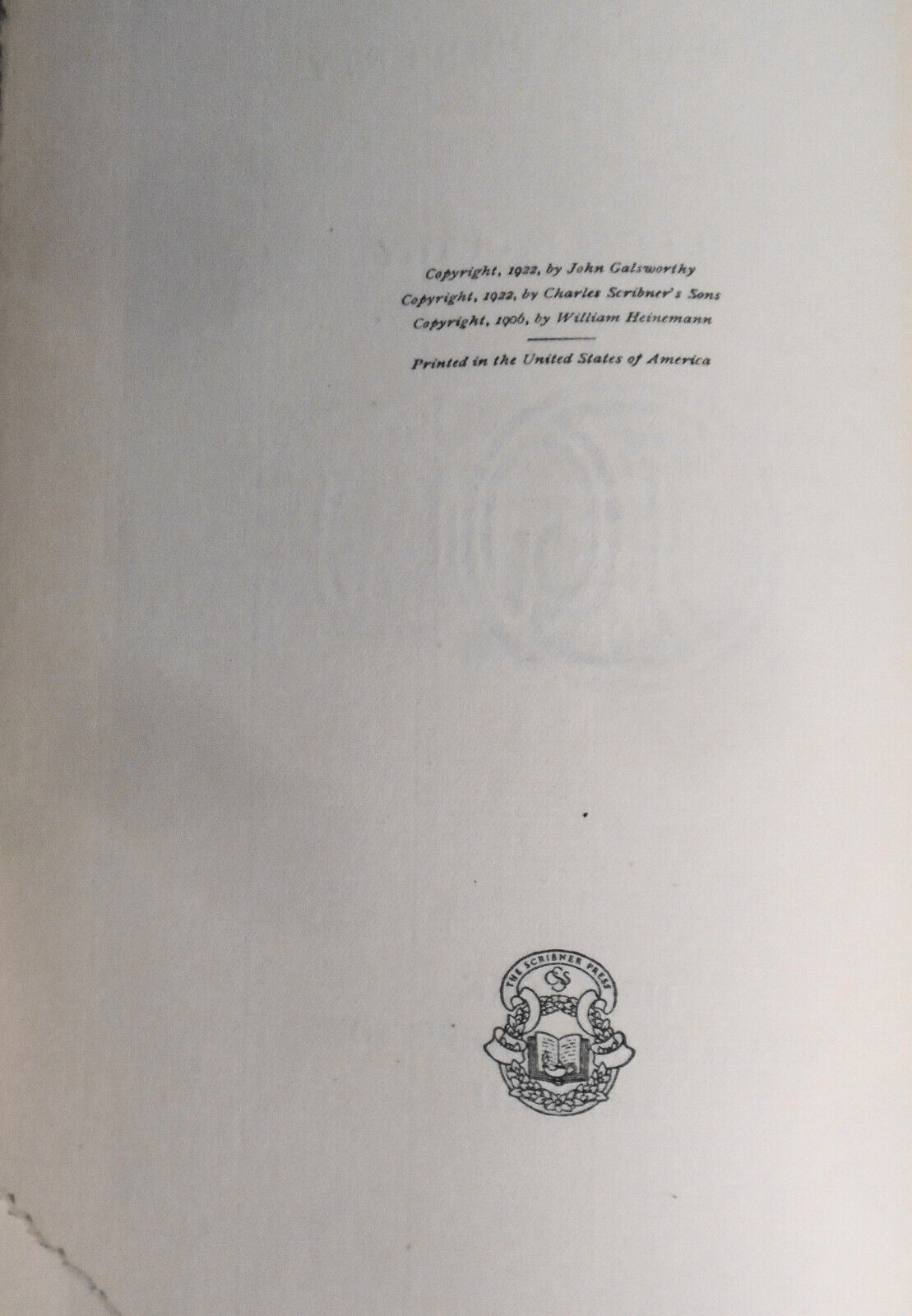 John Galsworthy - The Forsyte Saga. SIGNED 1922 Ltd edition - Nobel Prize Winner