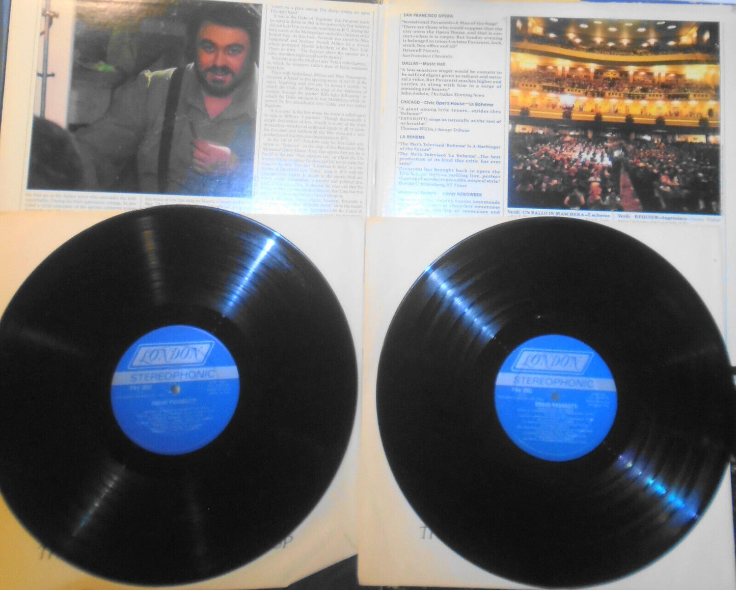 Luciano Pavarotti - 4 LPs lot - vinyl records
