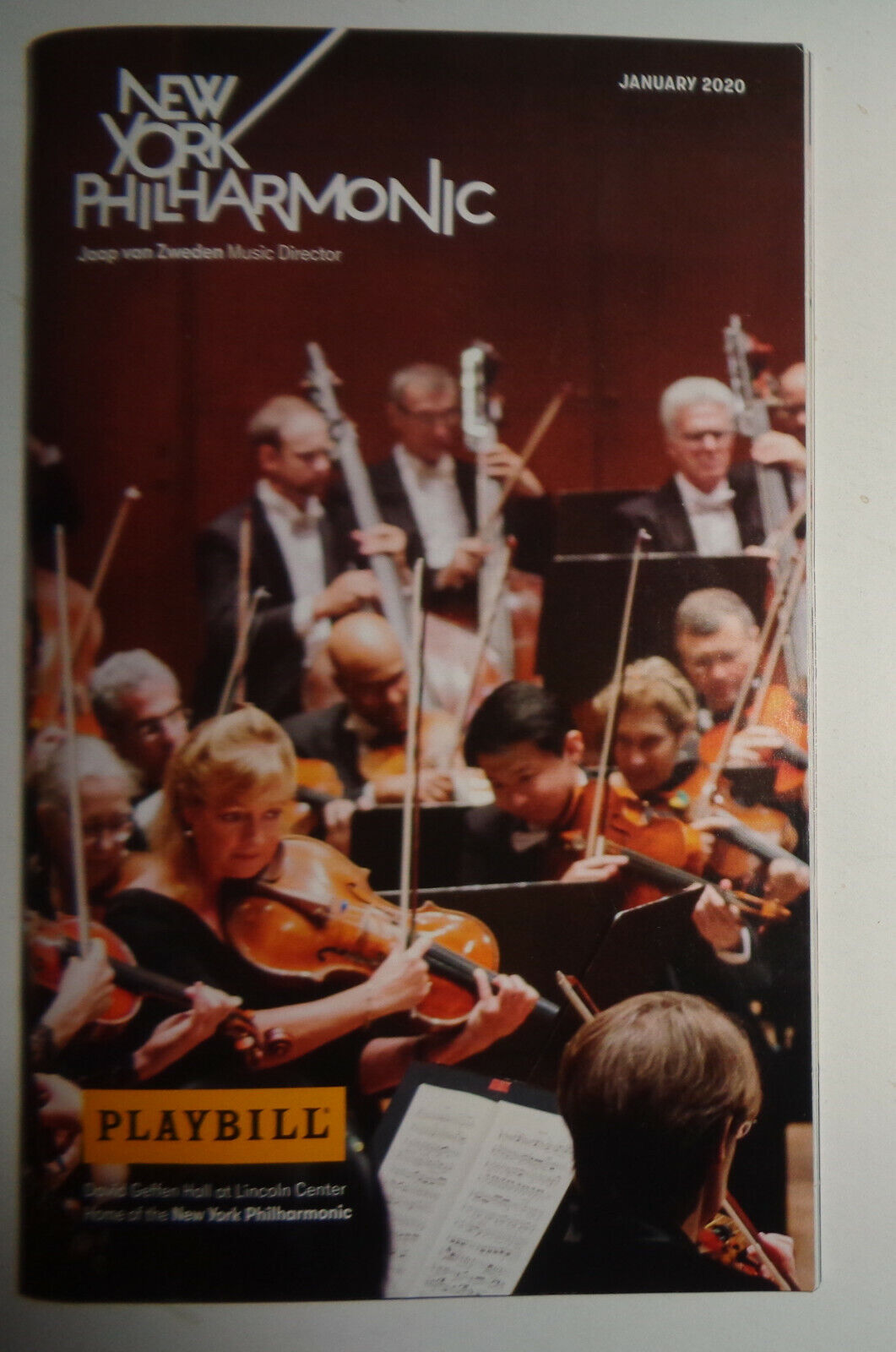 NEW YORK PHILHARMONIC PLAYBILL Jan 2020 Daniel Harding conductor Paul Lewis pian