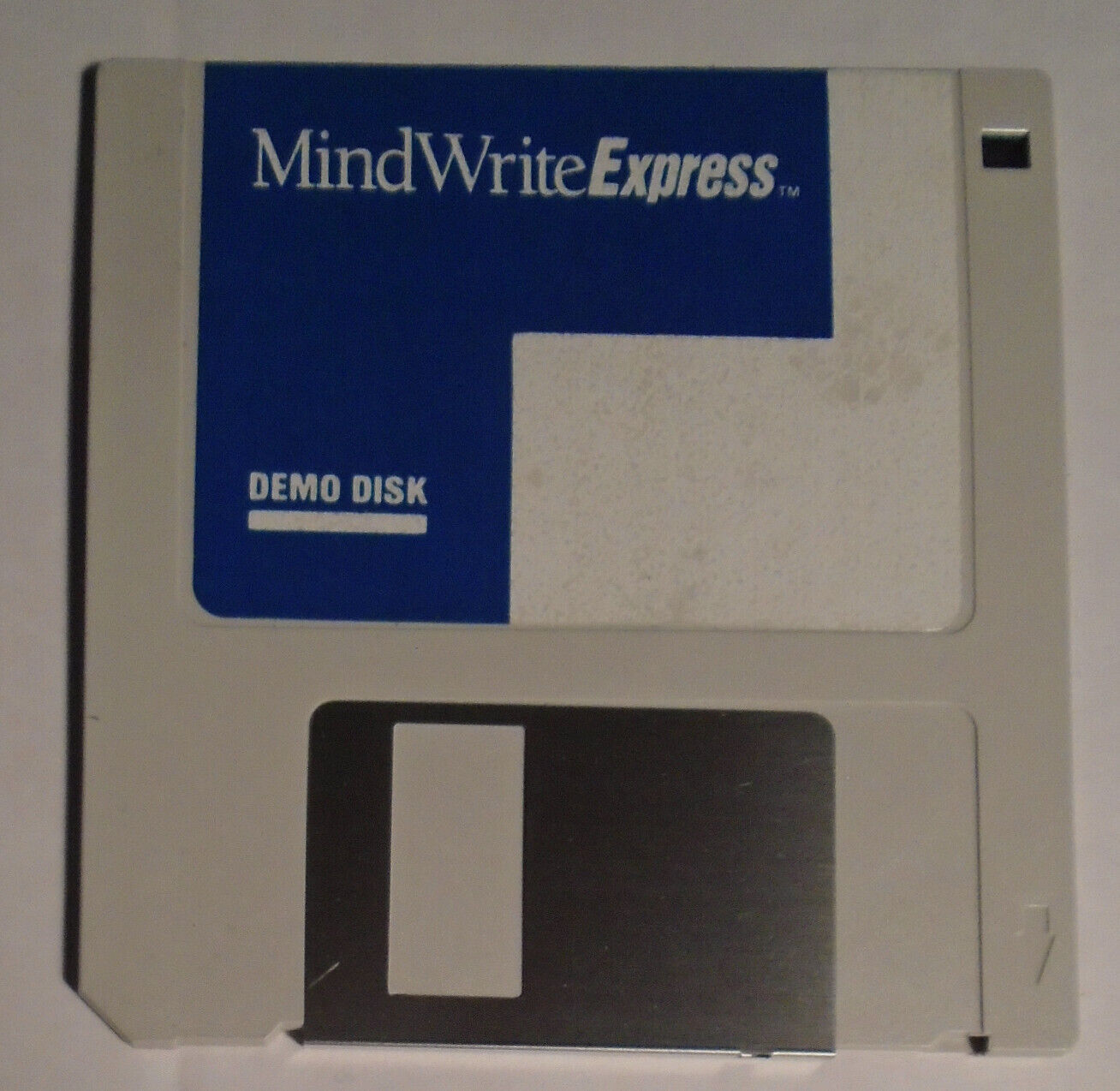 MindWriteExpress. Demo Program. 1988 -- 3.5" IBM. Writing productivity software