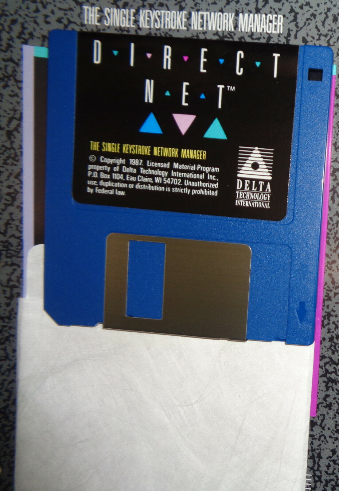 Direct Net: single keystroke network manager software, by Delta Technology 1987