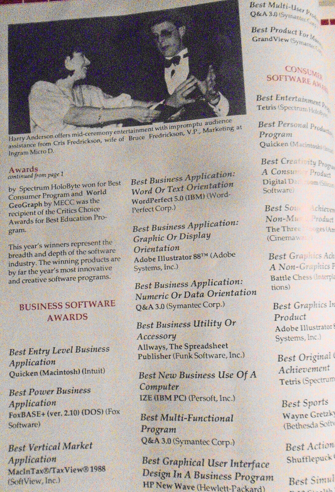 SPA News, June 1989. Newsletter of the Software Publishers Association