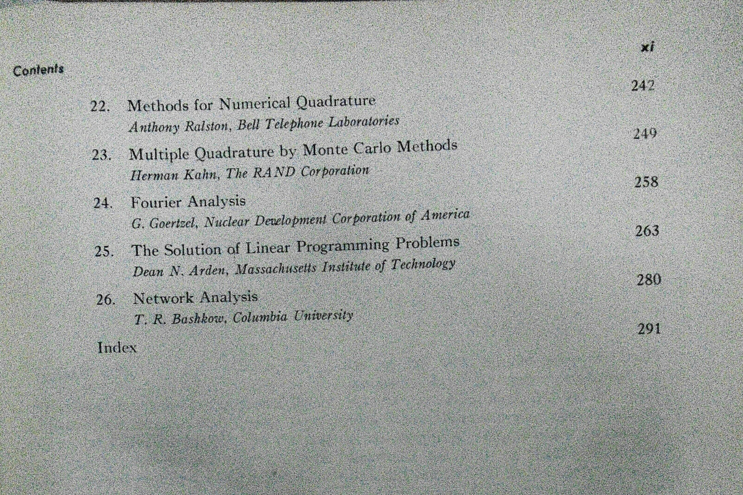 Mathematical Methods for Digital Computers - Ralston & Wilf; 1960 Hardcover 1st