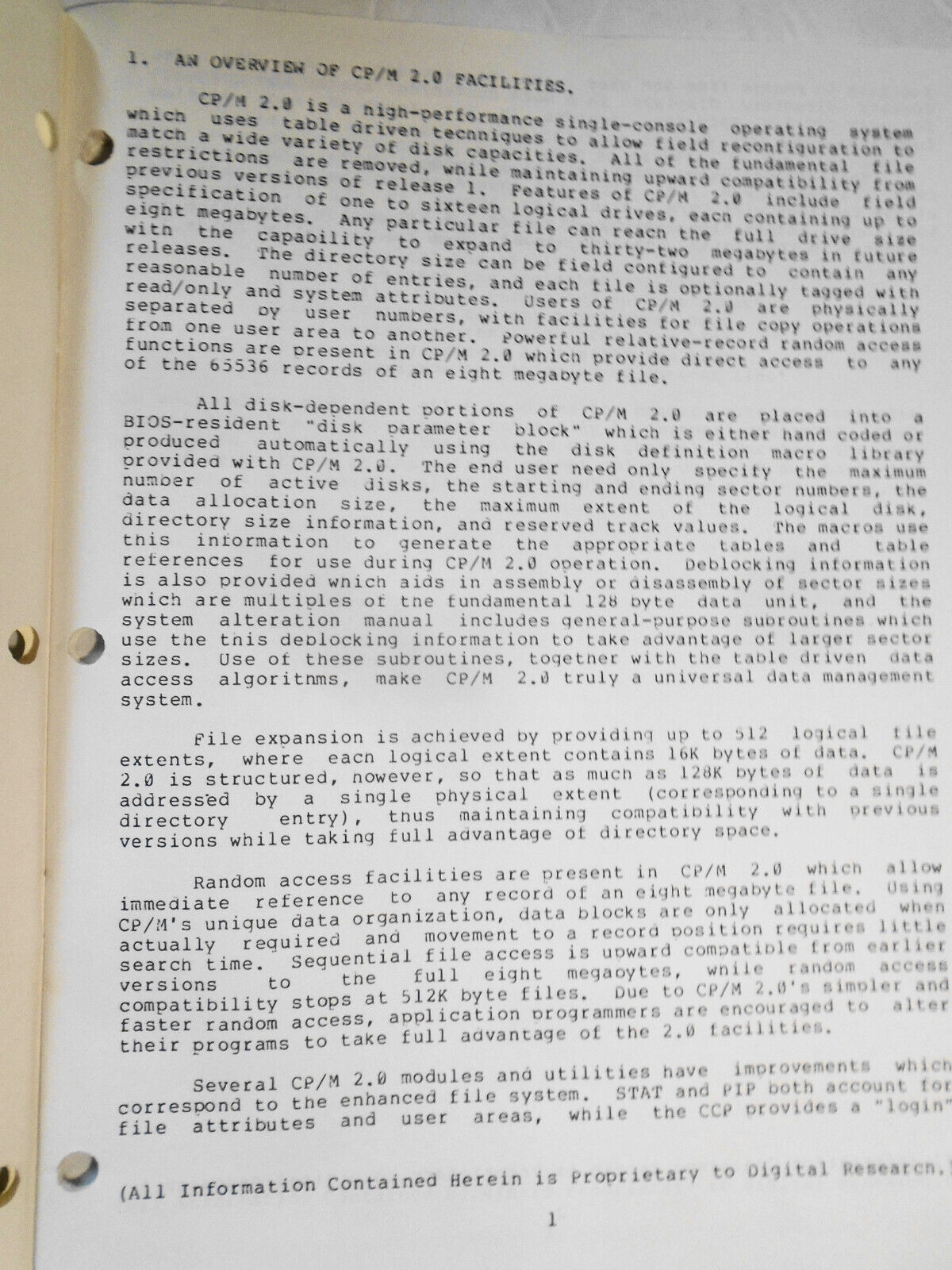 Digital Research CP/M 2 User's Guide, 1979.