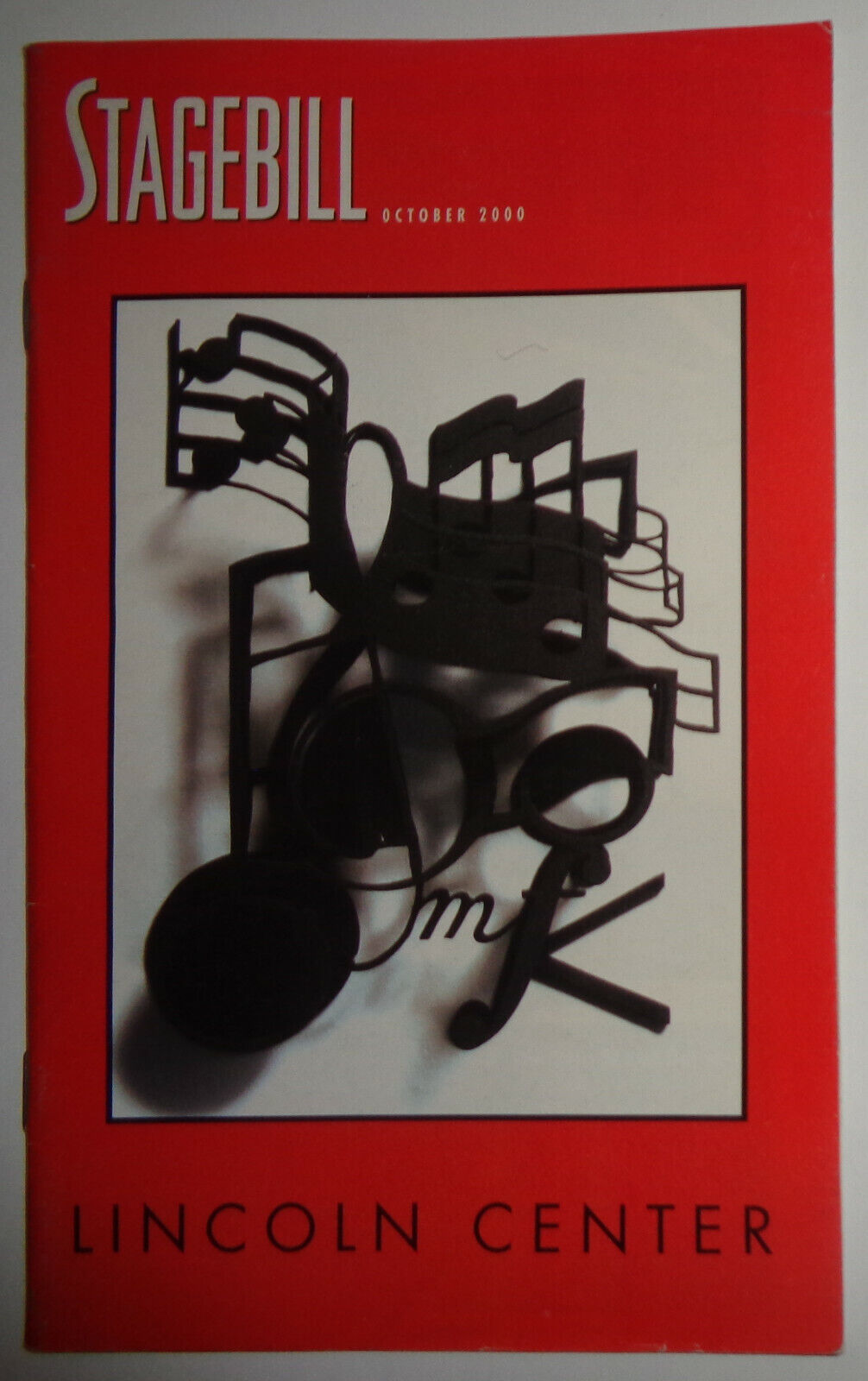 PROUST RECAPTURED - STAGEBILL - OCT 25, 2000, Lincoln Center, NYC