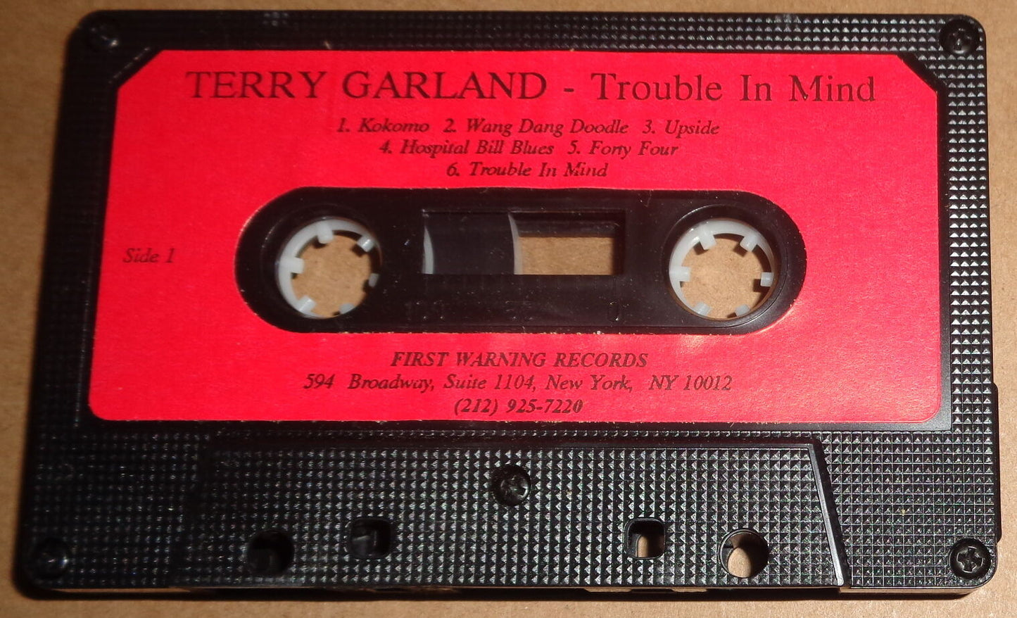 Terry Garland – Trouble In Mind - Cassette Tape - 1991 Original - Rare