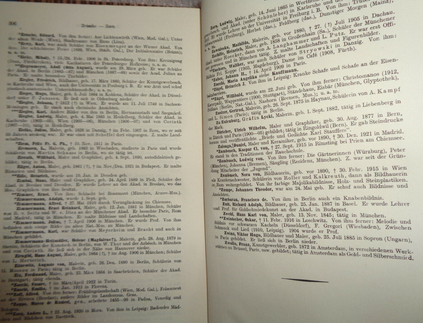Allgemeines Kunstler-Lexikon - 6 Volumes set 1922 - Muller / Singer.