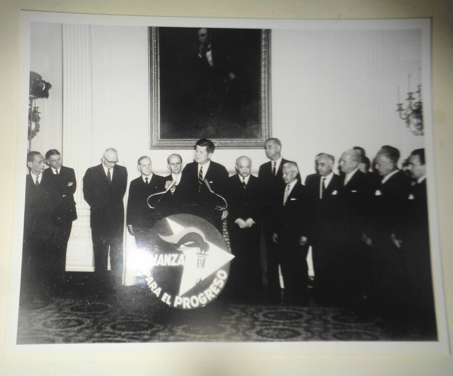 1962 President John Kennedy original photo, Latin American Alliance for Progress