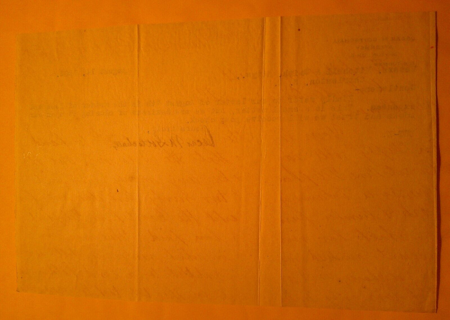 1905 Legal dunning letter from Oscar M. Gottschall, Attorney, Dayton, Ohio