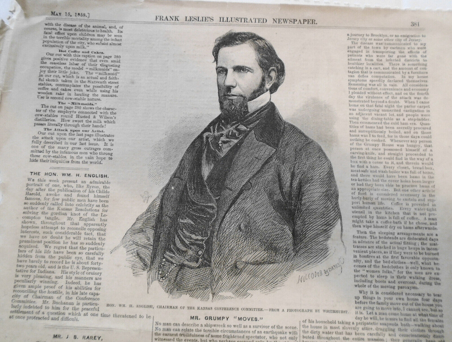 The American Horse-Tamer, Mr. J. S. Rarey - Frank Leslie's, May 15, 1858