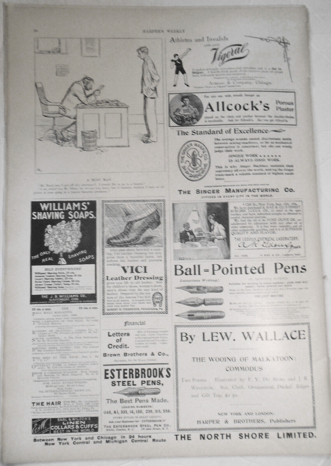 Harper's Weekly January 1, 1898 - Original - Frost: Ruffed-Grouse Shooting etc