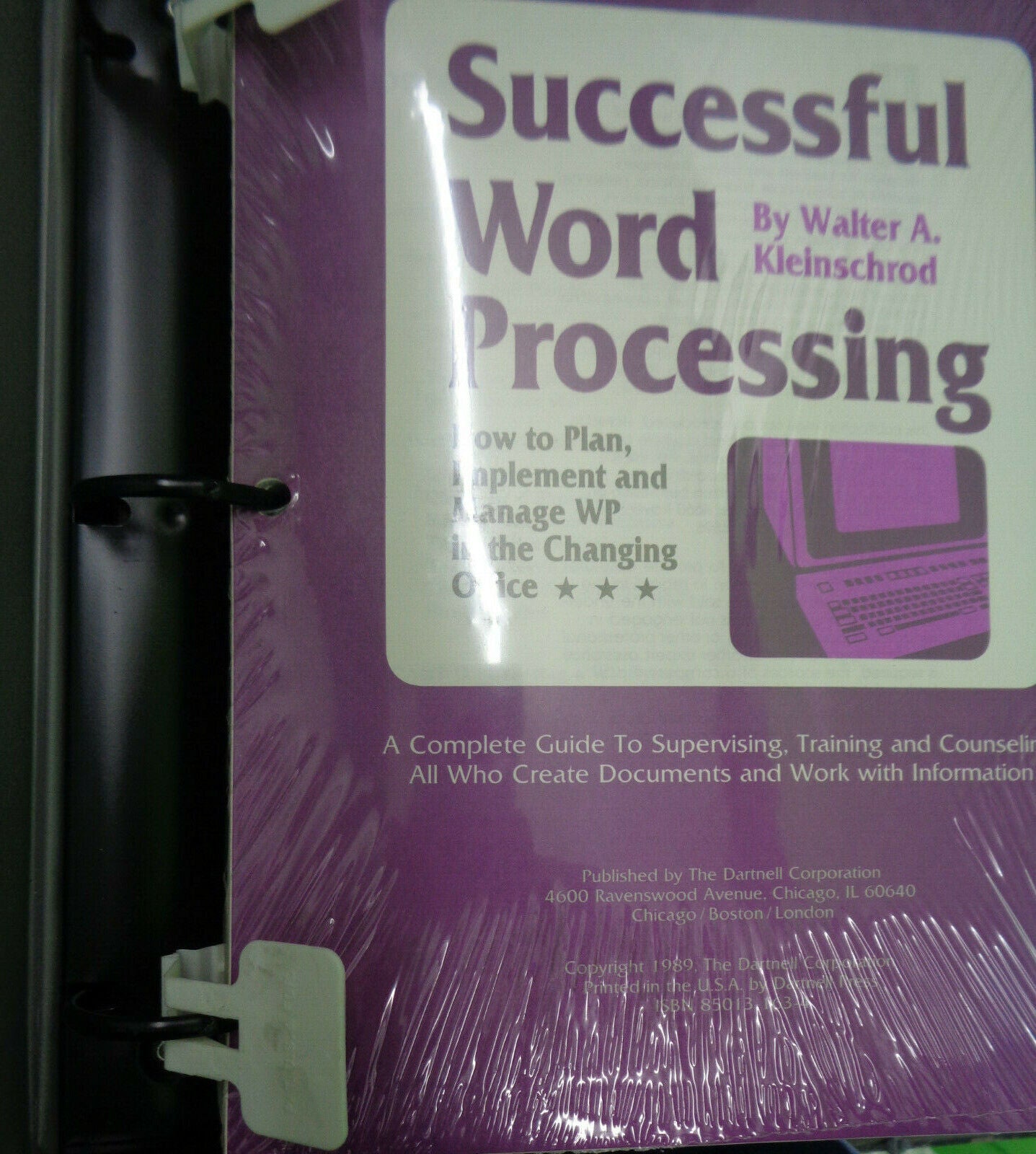 Successful word processing, by Walter A Kleinschrod, 1989
