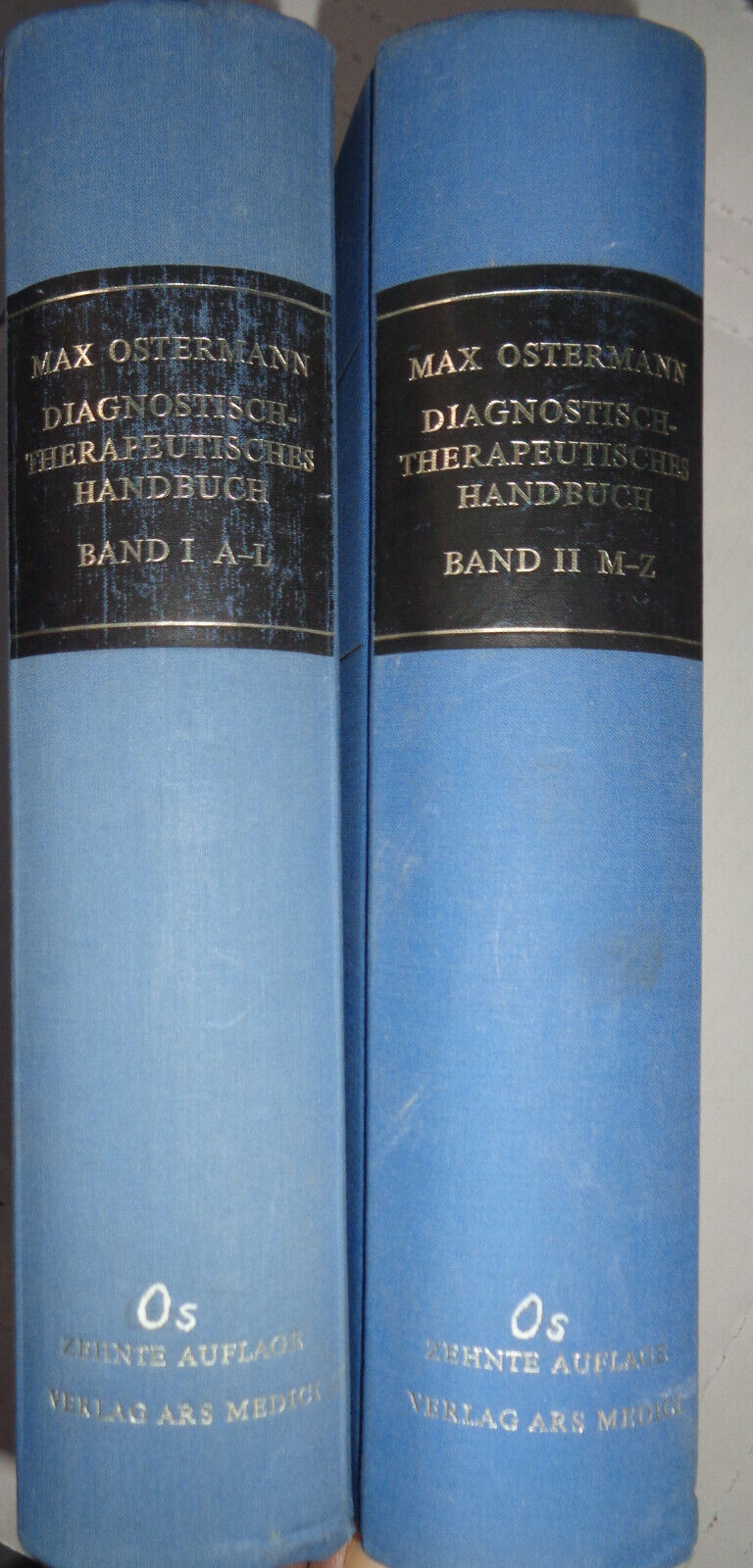 Diagnostisch-therapeutisches Handbuch der Ars medici by Max Ostermann. 2-Vol set