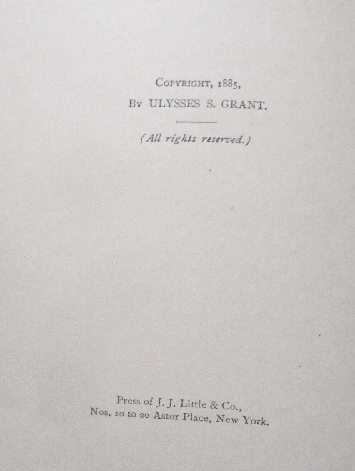 Personal Memoirs of U.S. Grant - 2 Volumes Set - First edition 1885/86