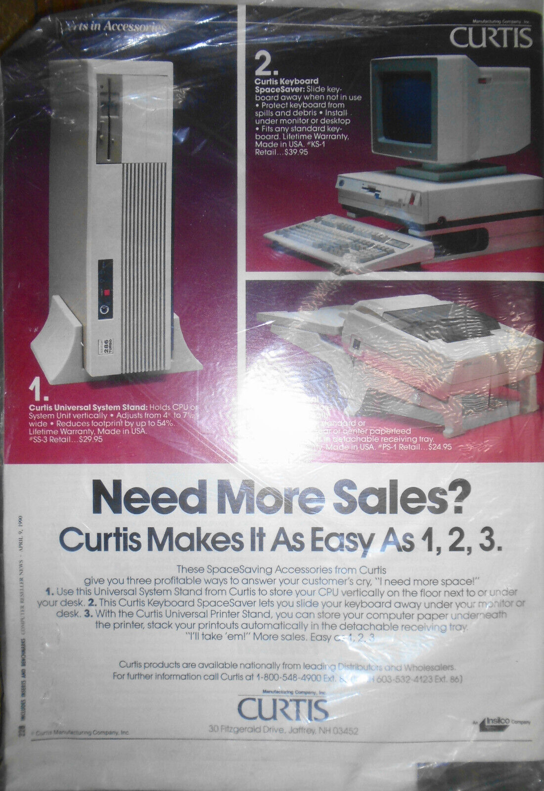 Computer Reseller News - April 9, 1990 - Extra Benchmarks report - Sealed, new