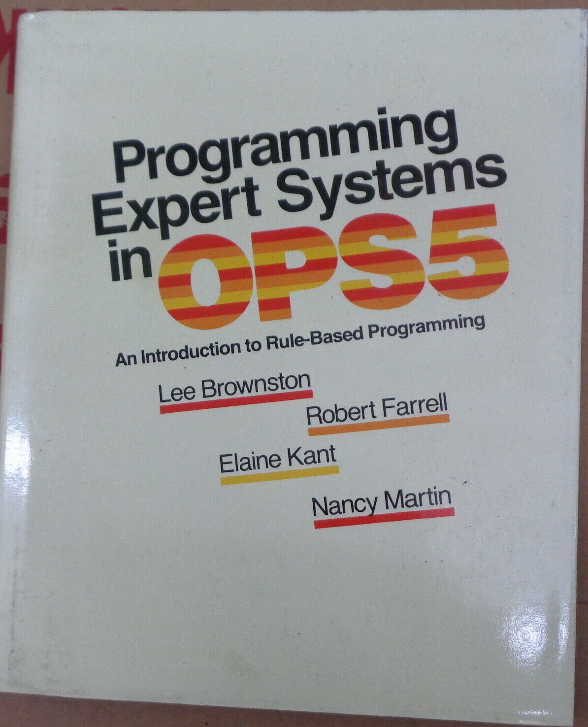 SIERRA OPS5 Rule-based Expert System Language, by Inference Engine Techno.. 1987