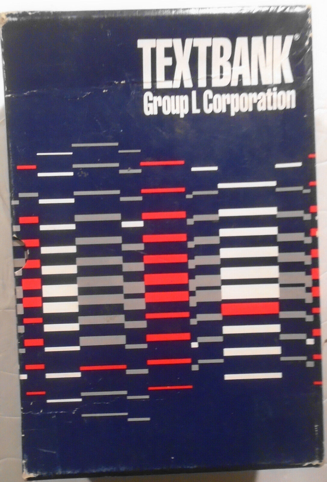 TEXTBANK by Group L Corp. 1985. Text search/retrieve software for IBM PC/XT/AT