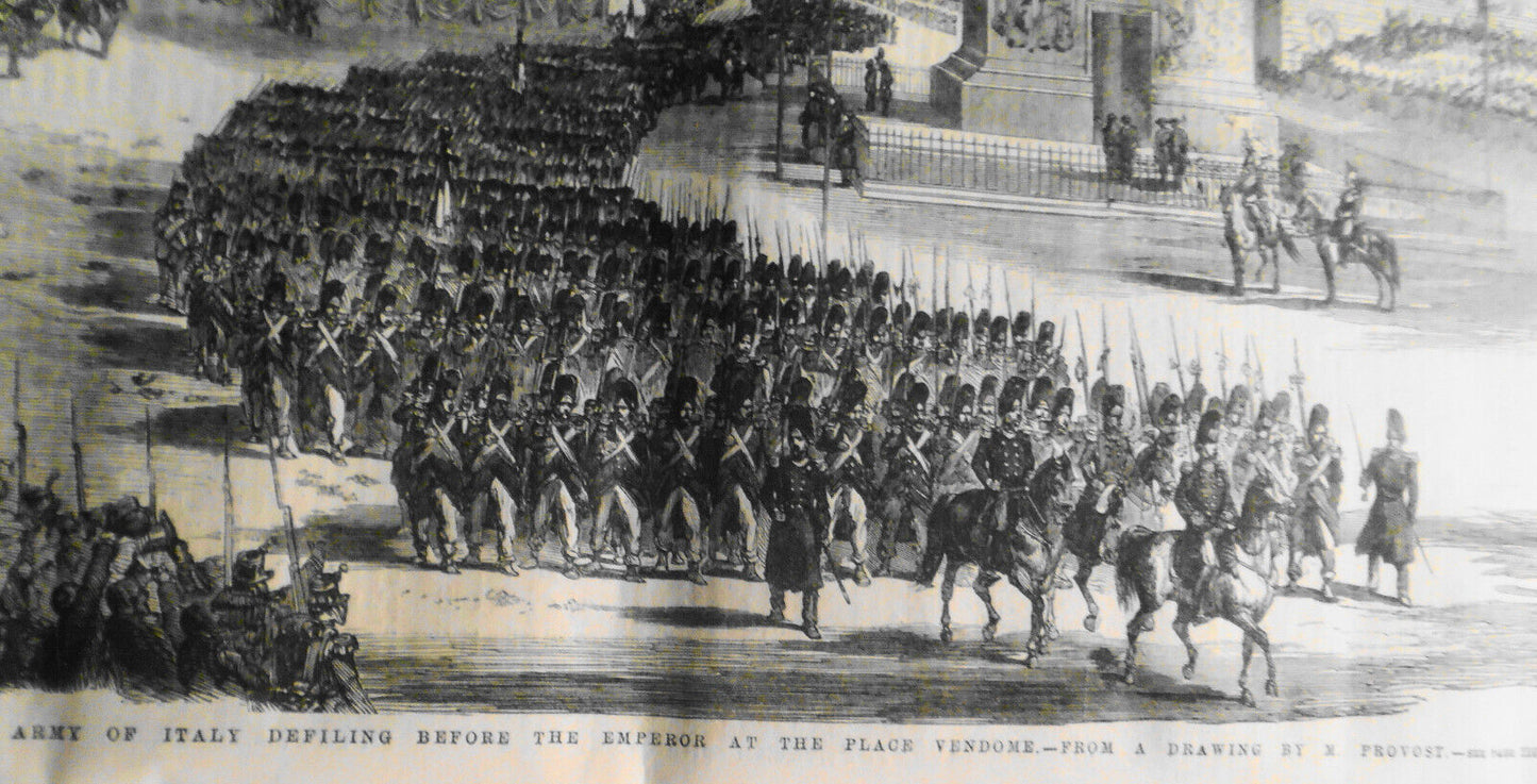 The Illustrated London News, August 27, 1859 - Army of Italy in Paris; fetes etc