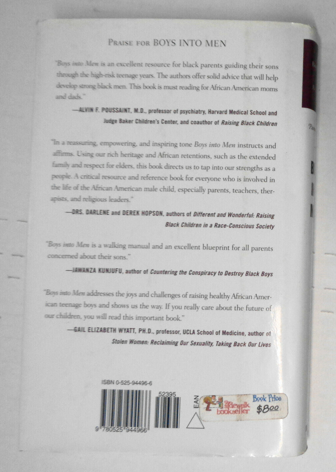 Boys into Men: Raising Our African American Teenage Sons by Boyd-Franklin
