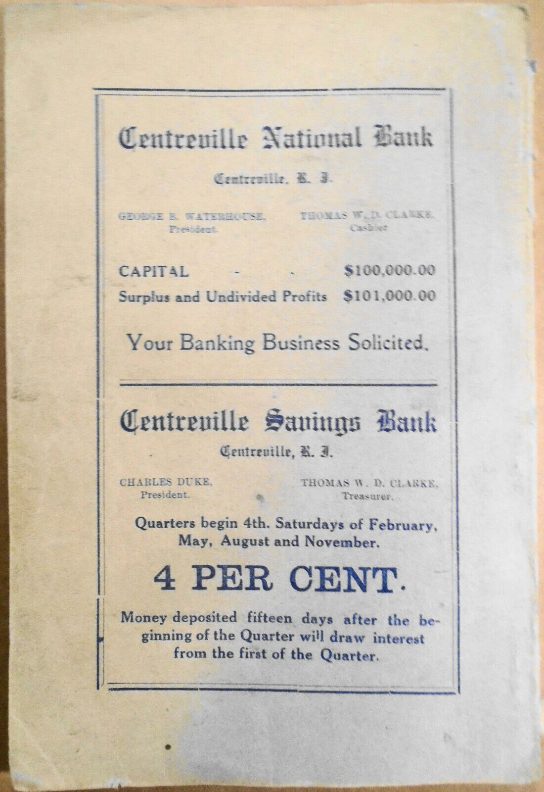 1914 West Warwick town tax as assessed and apportioned on the inhabitants...