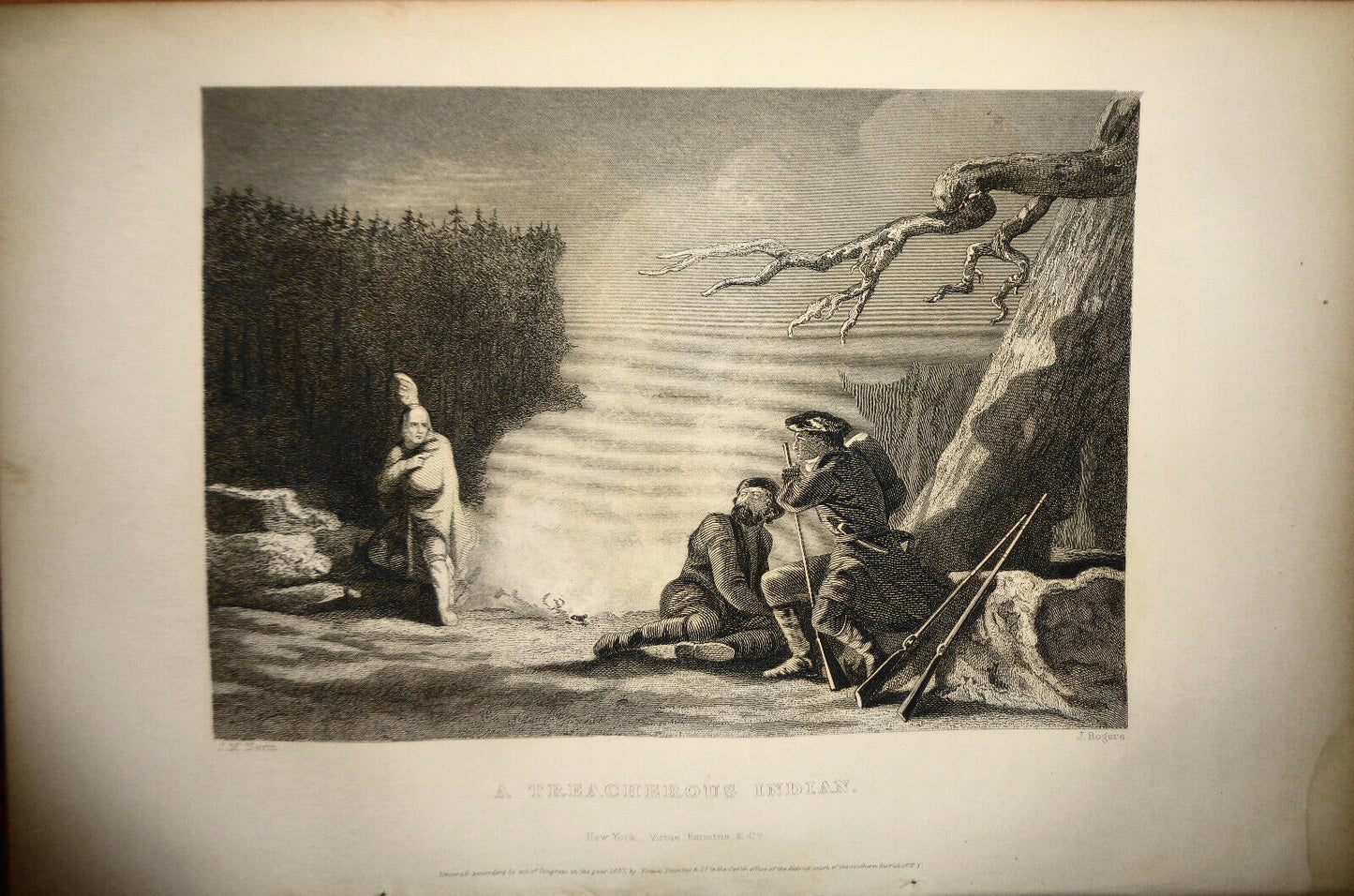 1860 A Treacherous Indian / J.M. Nevin ; J. Rogers. - Original print