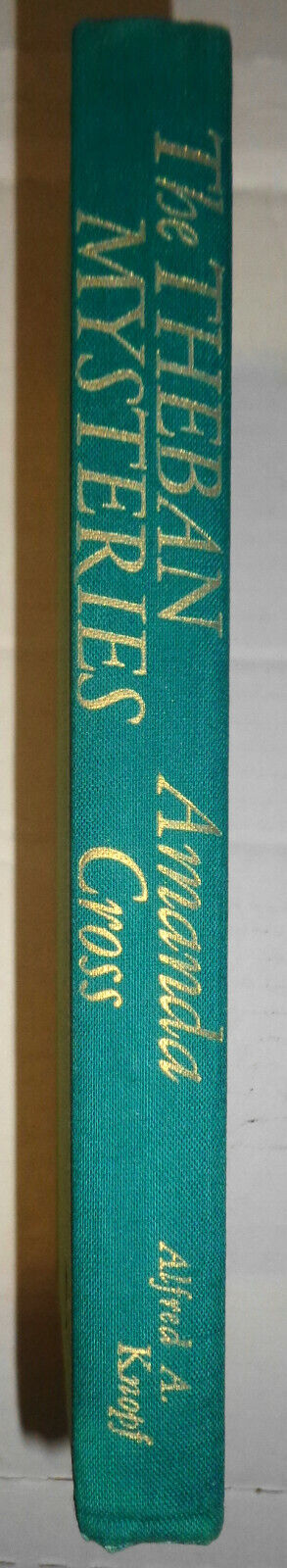 The Theban mysteries : Kate Fansler mystery, by Amanda Cross. First edition 1971