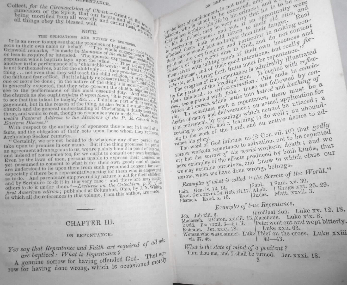 Scriptural Examinations On The Church Catechism, by Joshua Dixon. 1838