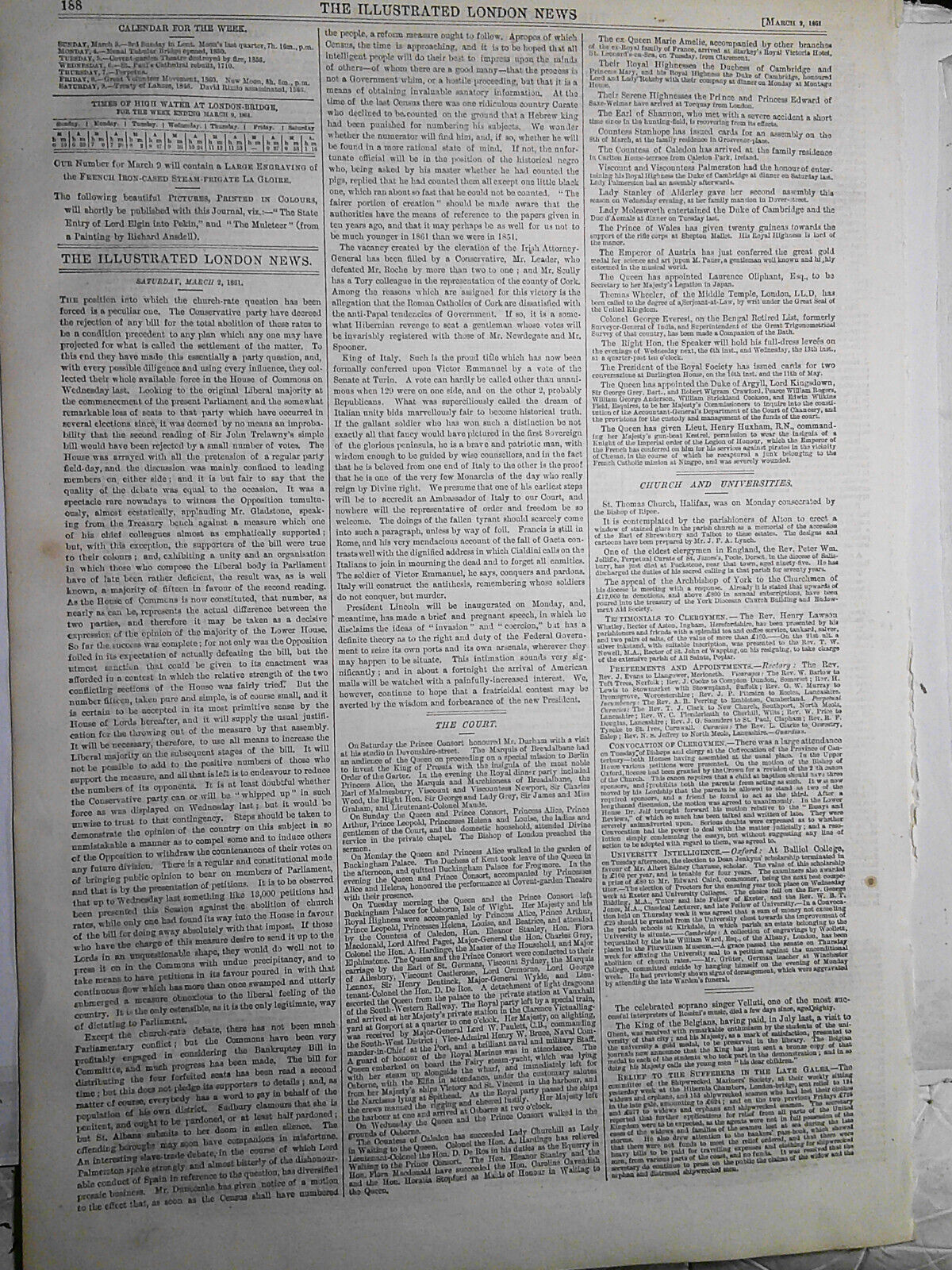 The Russian Mission Church in Pekin - Illustrated London News, March 2, 1861