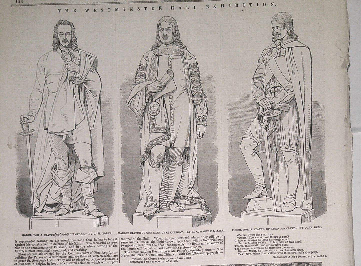 Illustrated London News August 14, 1847 - Napier's Squadron; O'Connell's Funeral