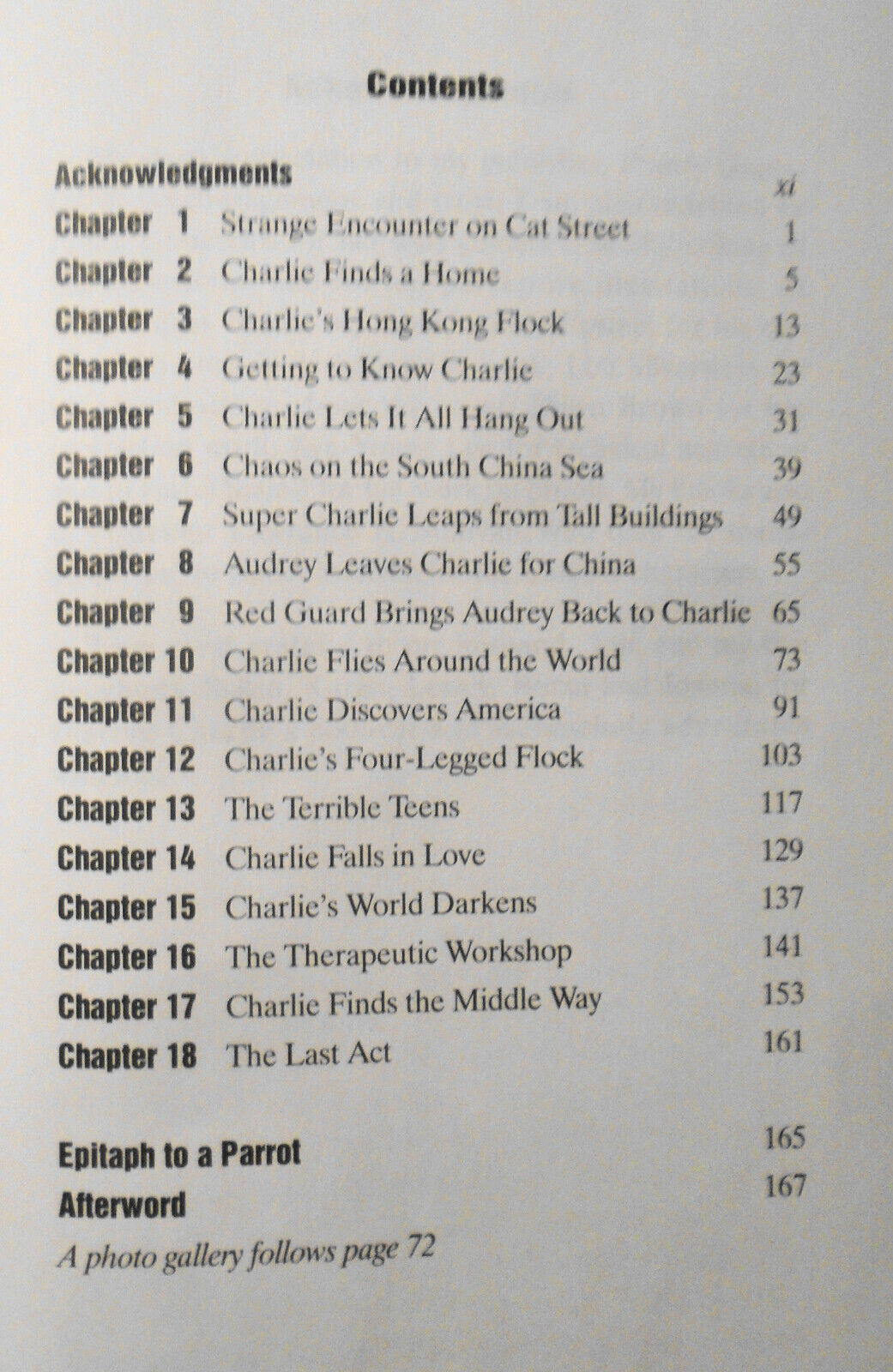 SIGNED Charlie's World: Improbable Adventures of a Hong Kong Cockatoo - Topping