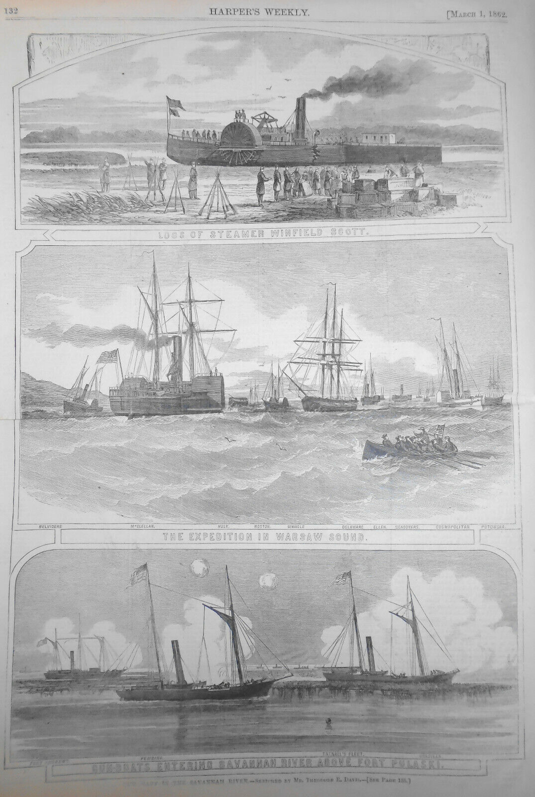 Harper's Weekly - Original Complete Issue - March 1, 1862 - Civil War