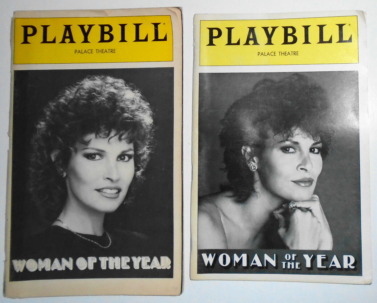2 Raquel Welch in Woman of the Year Playbills; Dec '81, Sept '82; 3 ticket stubs