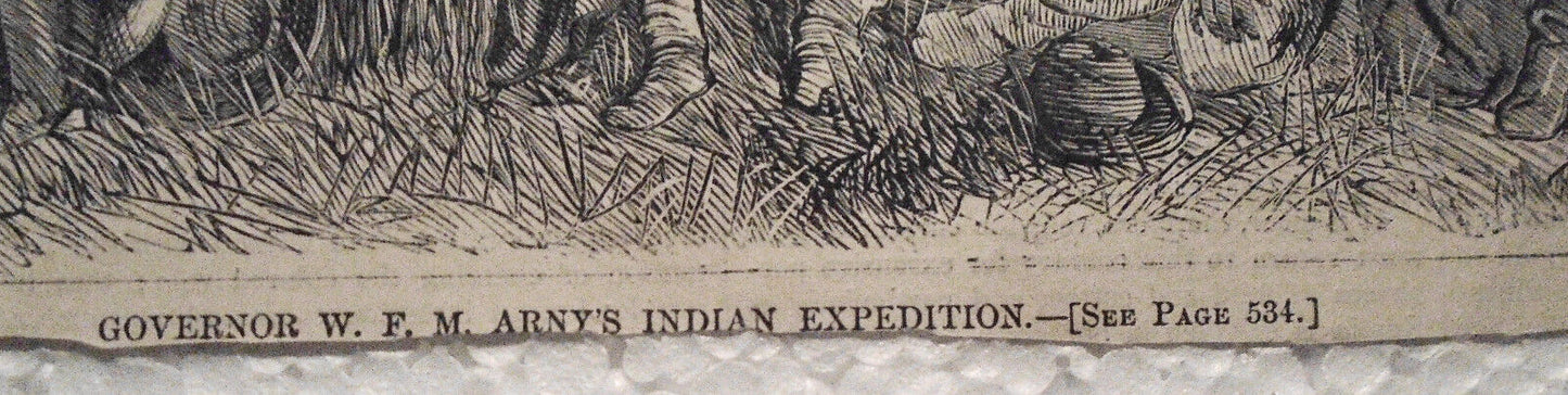 Governor W F M Arny's Indian Expedition - Harper's Weekly, August 22, 1868