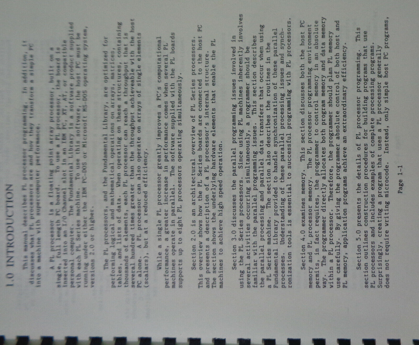 Reference Manual For PL Series Processors - 1988 - Eighteen Eight Laboratories
