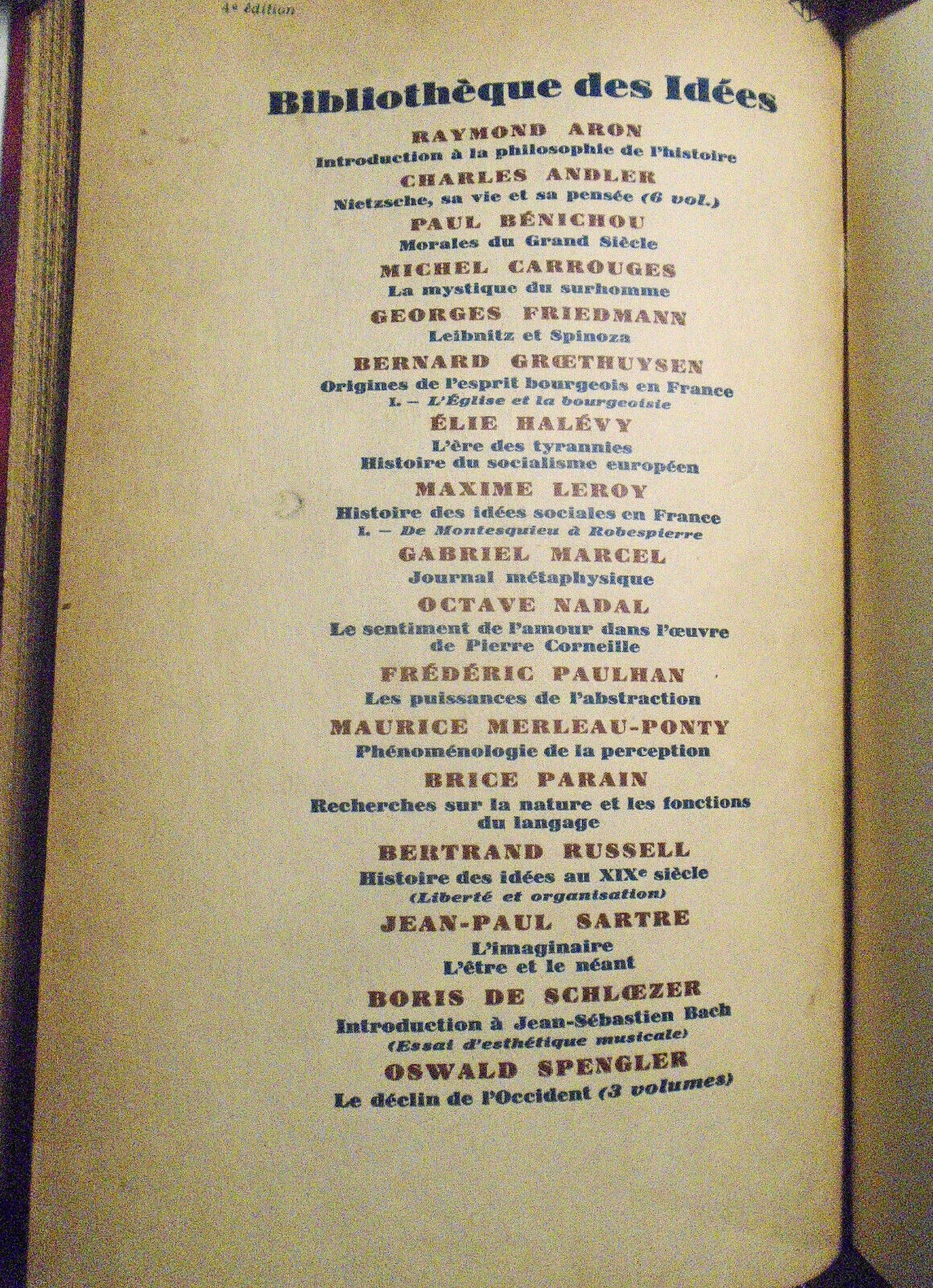 Histoire du socialisme européen, by Élie Halévy . 1948. Gallimard, Paris.