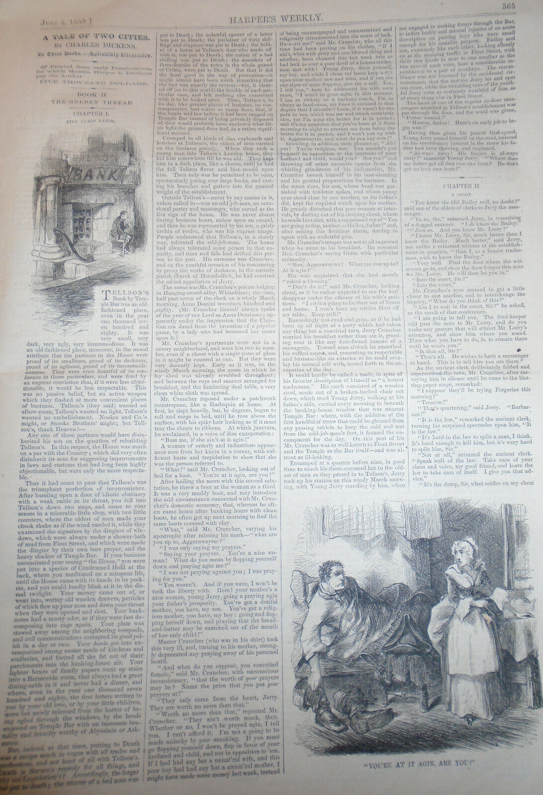 Harper's Weekly - Original Complete Issue - June 4, 1859 "War In Europe"