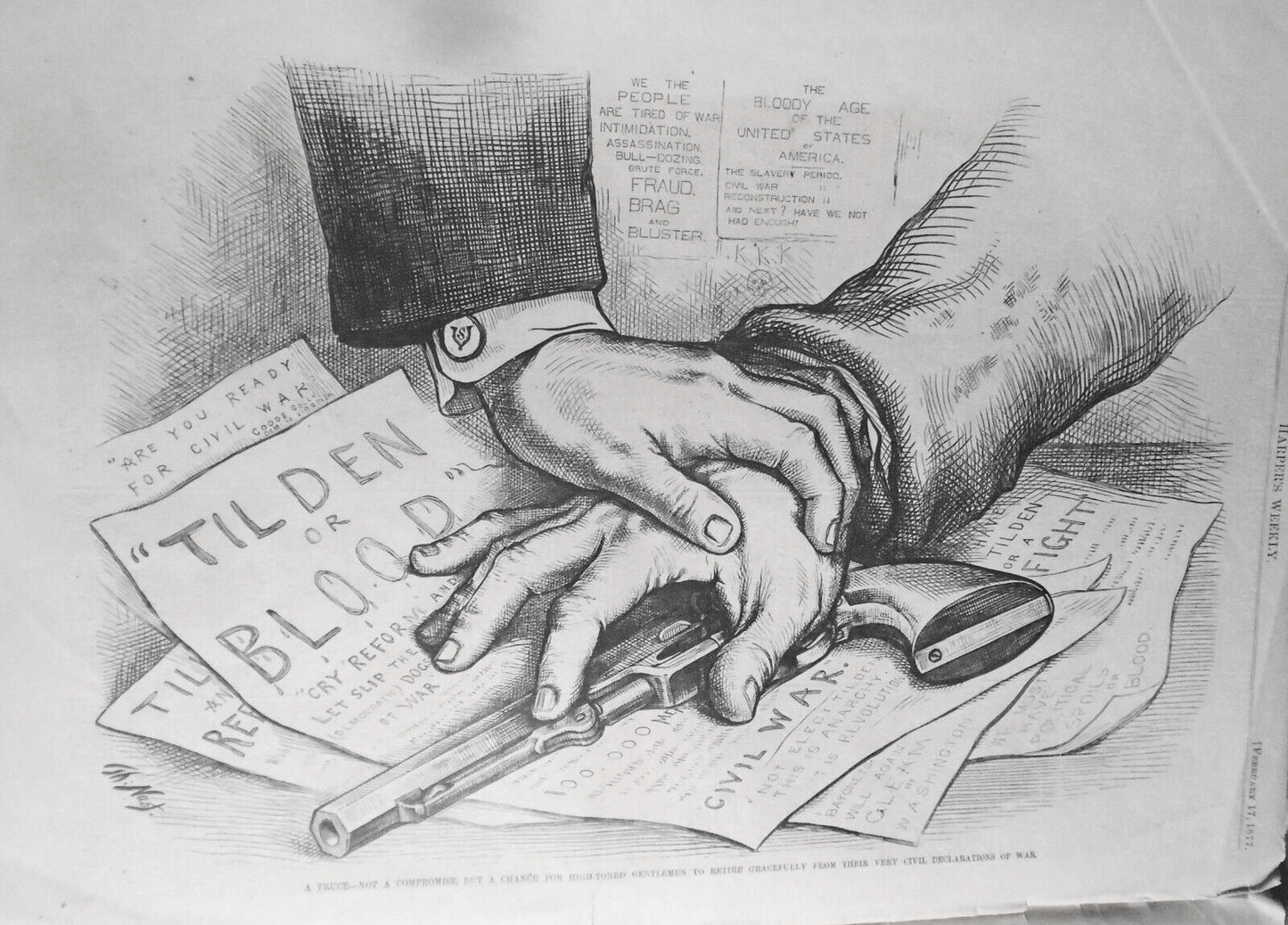 HARPER'S WEEKLY February 17, 1877 -Electoral Commission; Florida vote challenge