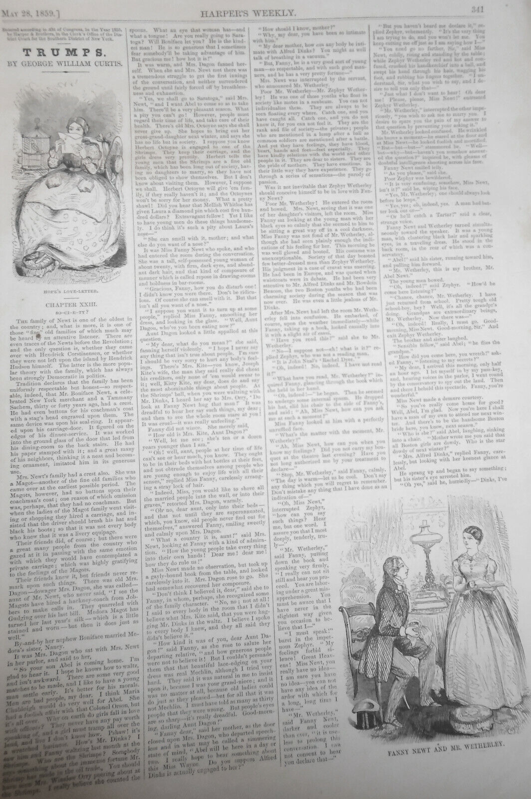 Harper's Weekly - Original May 28, 1859 : Abolitionists In Council /Map Of Italy