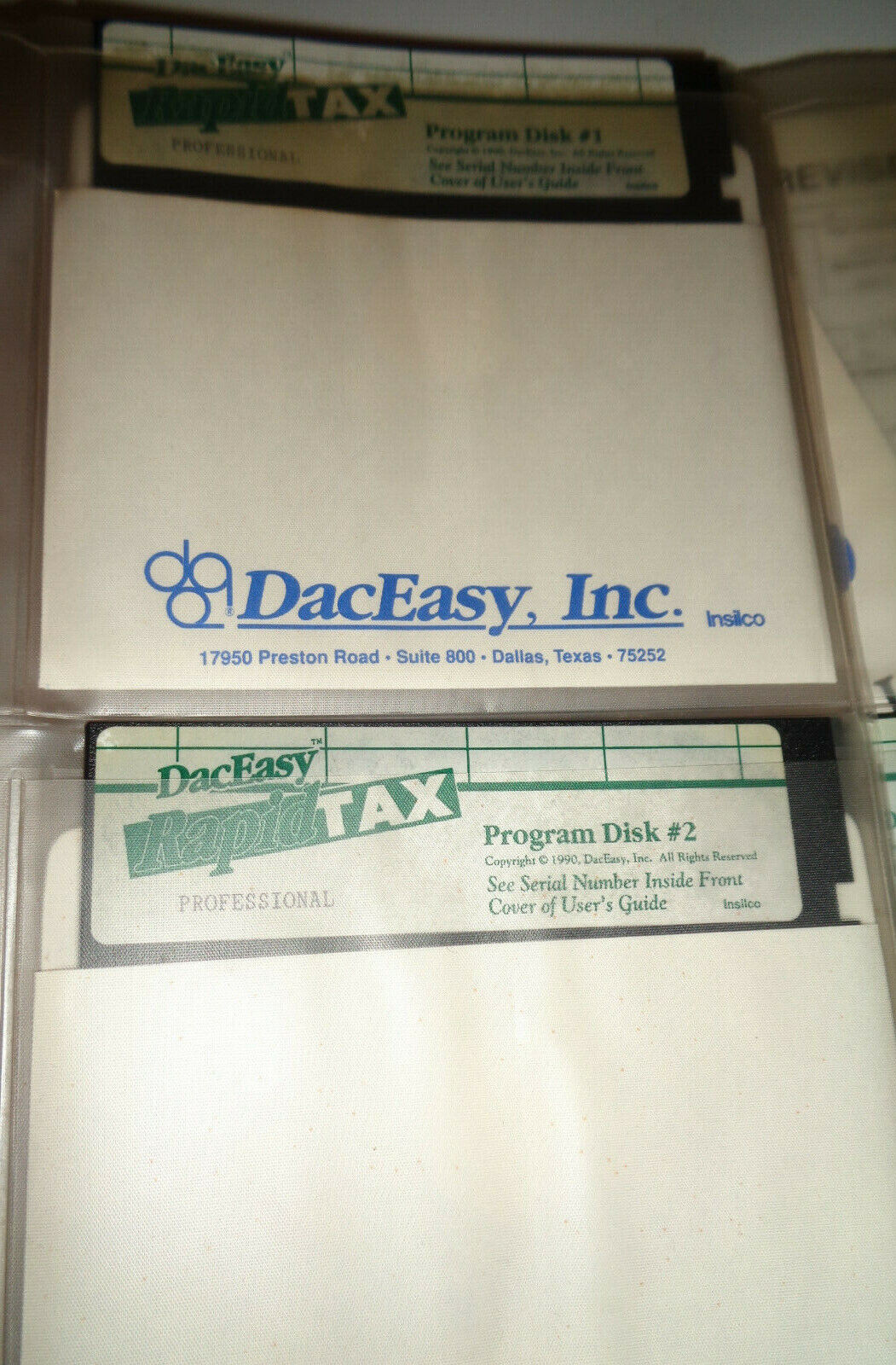 DacEasy Rapid Tax, Professional Version - 1989