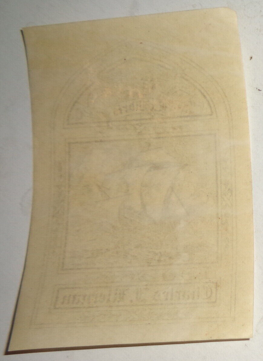 Ex Libris Bookplate by Penn de Barthe, for Charles J. Kiernan