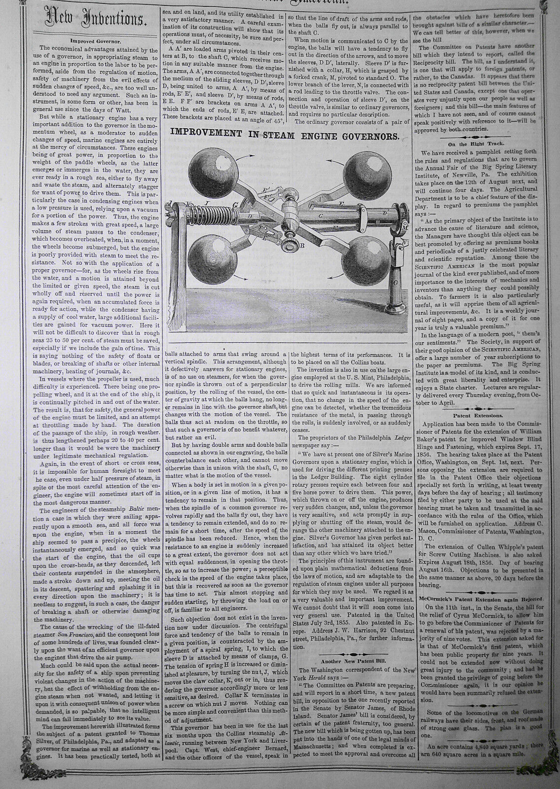 Scientific American, July 19, 1856. American vs European photographs; telegraphy