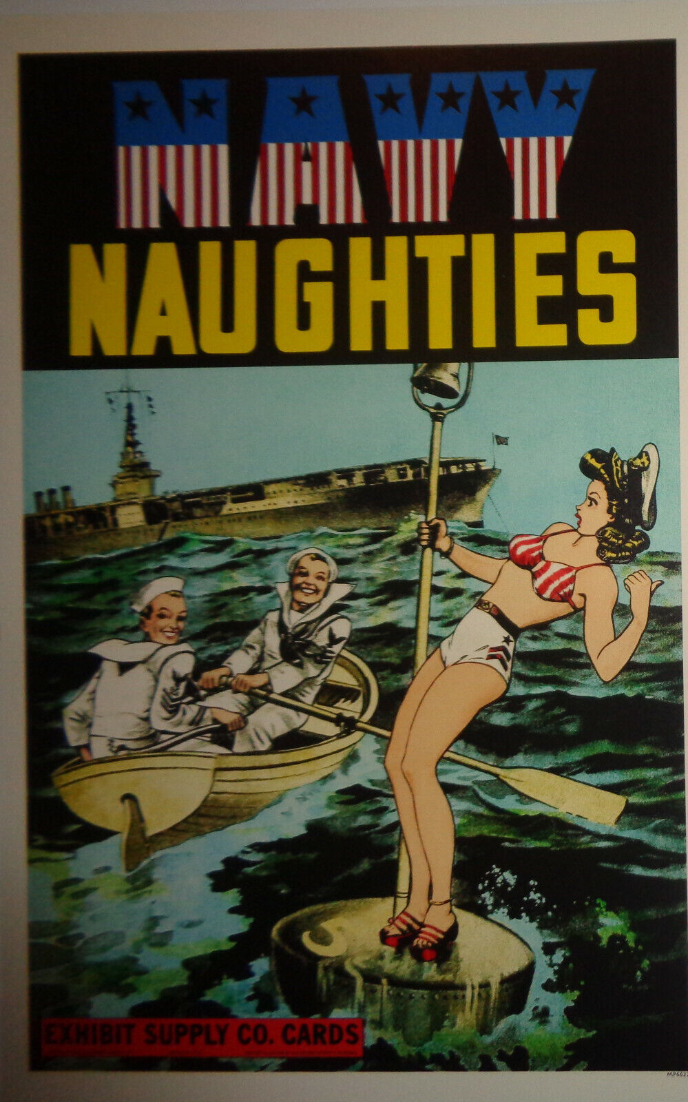 Navy Naughties - Window card Poster