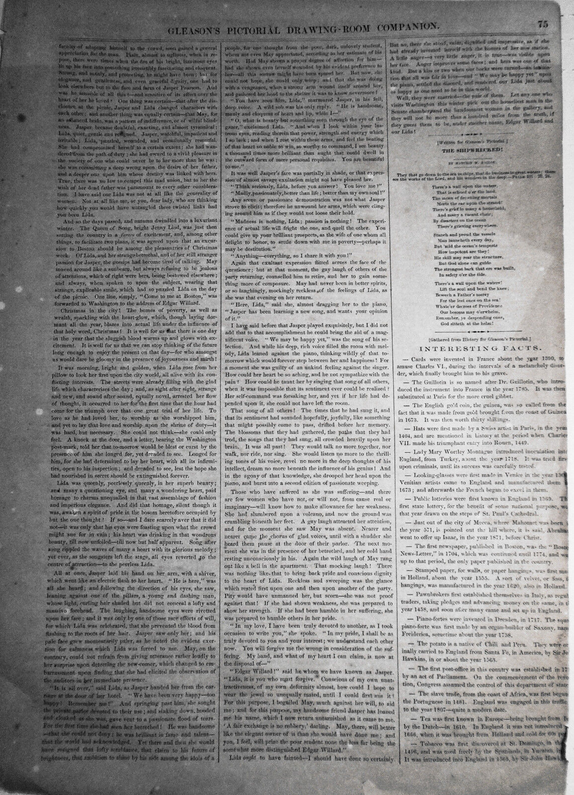 Iron Warehouse Of John B. Wickersham, Broadway, NYC - Gleason's Pictorial 1850s