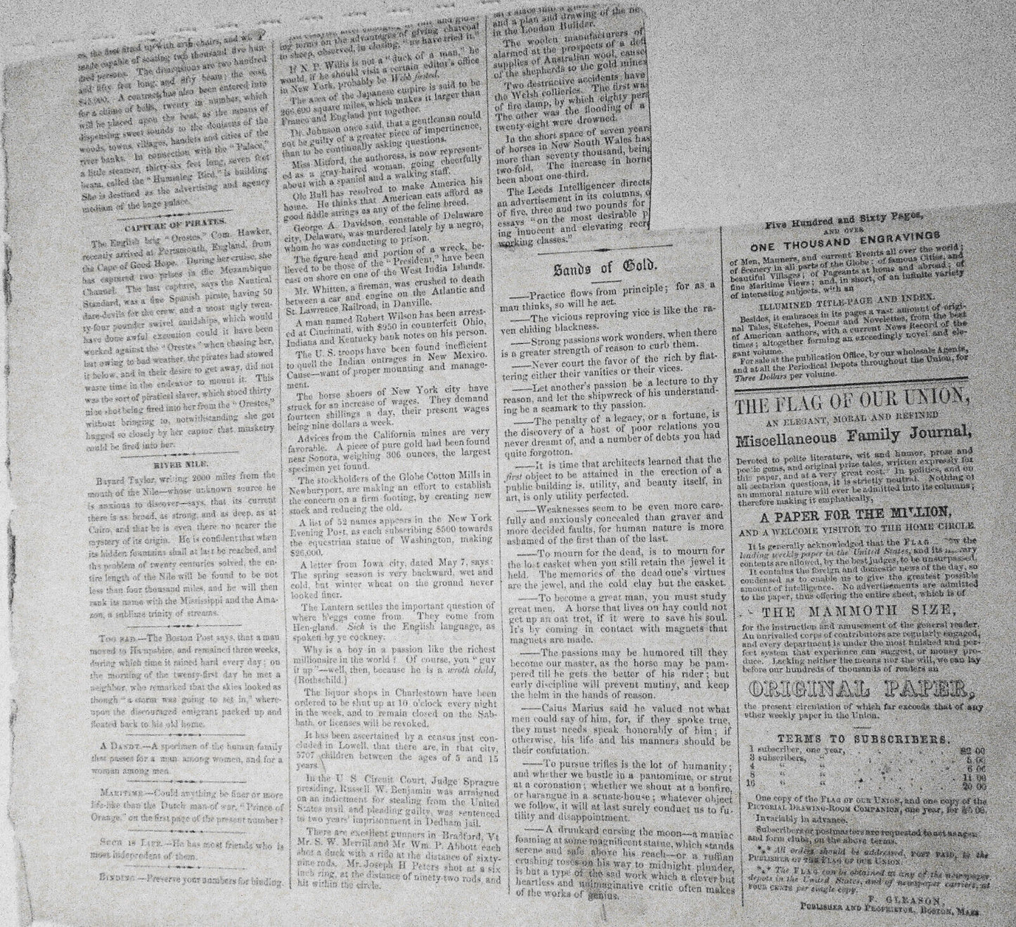 View of Harmony Grove, South Framingham, Mass. - Gleason's 1850's
