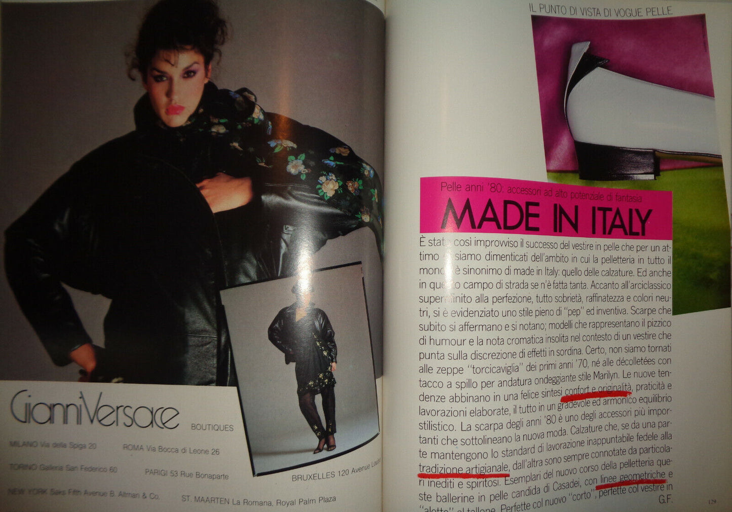 Vogue Italia Pelle, No. 1, Settembre 1980 - First Issue, rare.