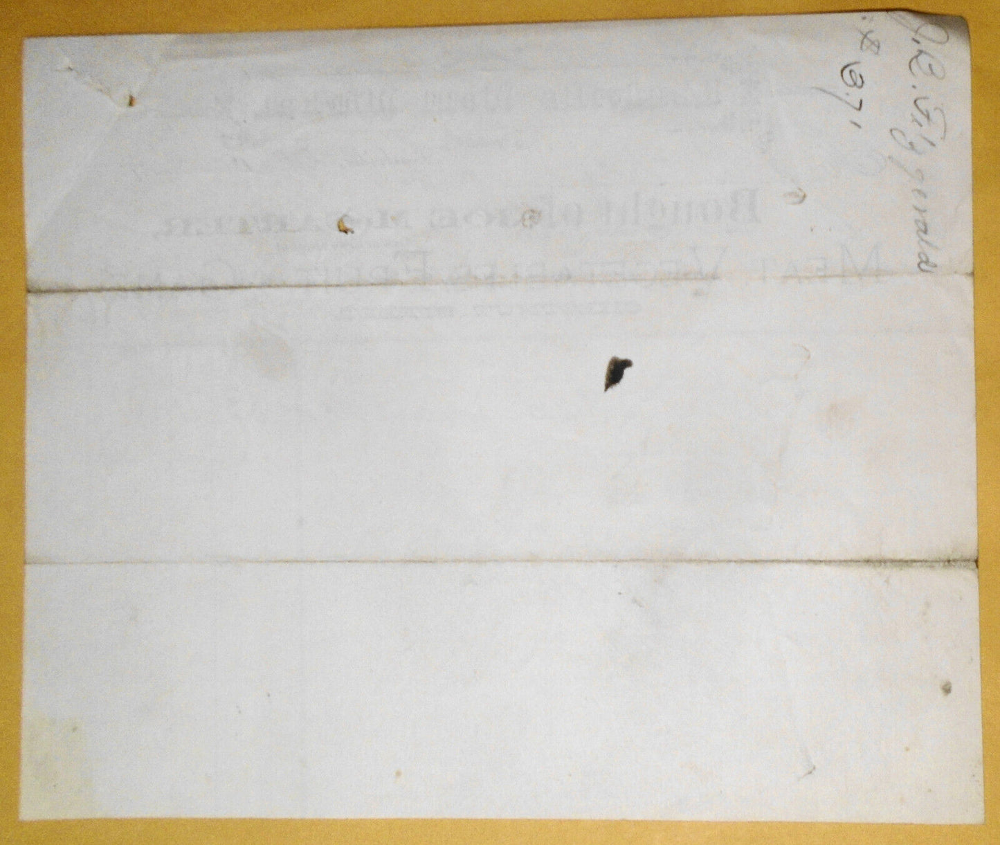 1879 Leadville Colorado Meat Market Billhead receipt - bought of Joe McCarter