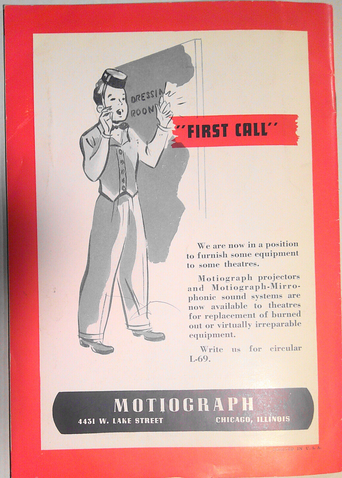 The Sound Track, Vol. 3, No. 6, 1944 - by RKO Motiograph. Air Conditioning issue